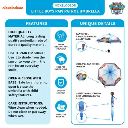 Paw Patrol Slicker and Umbrella Rain-wear Set