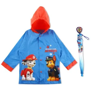 Paw Patrol Slicker and Umbrella Rain-wear Set
