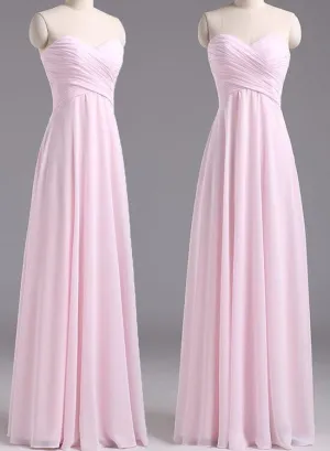 Pink Bridesmaid Dresses, Lovely Bridesmaid Dresses, Long Formal Gowns