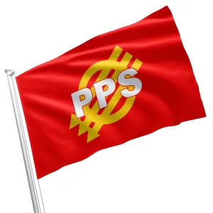 Polish Socialist Party Political Poland Polska Partia Socjalistyczna PPS Flag Banner