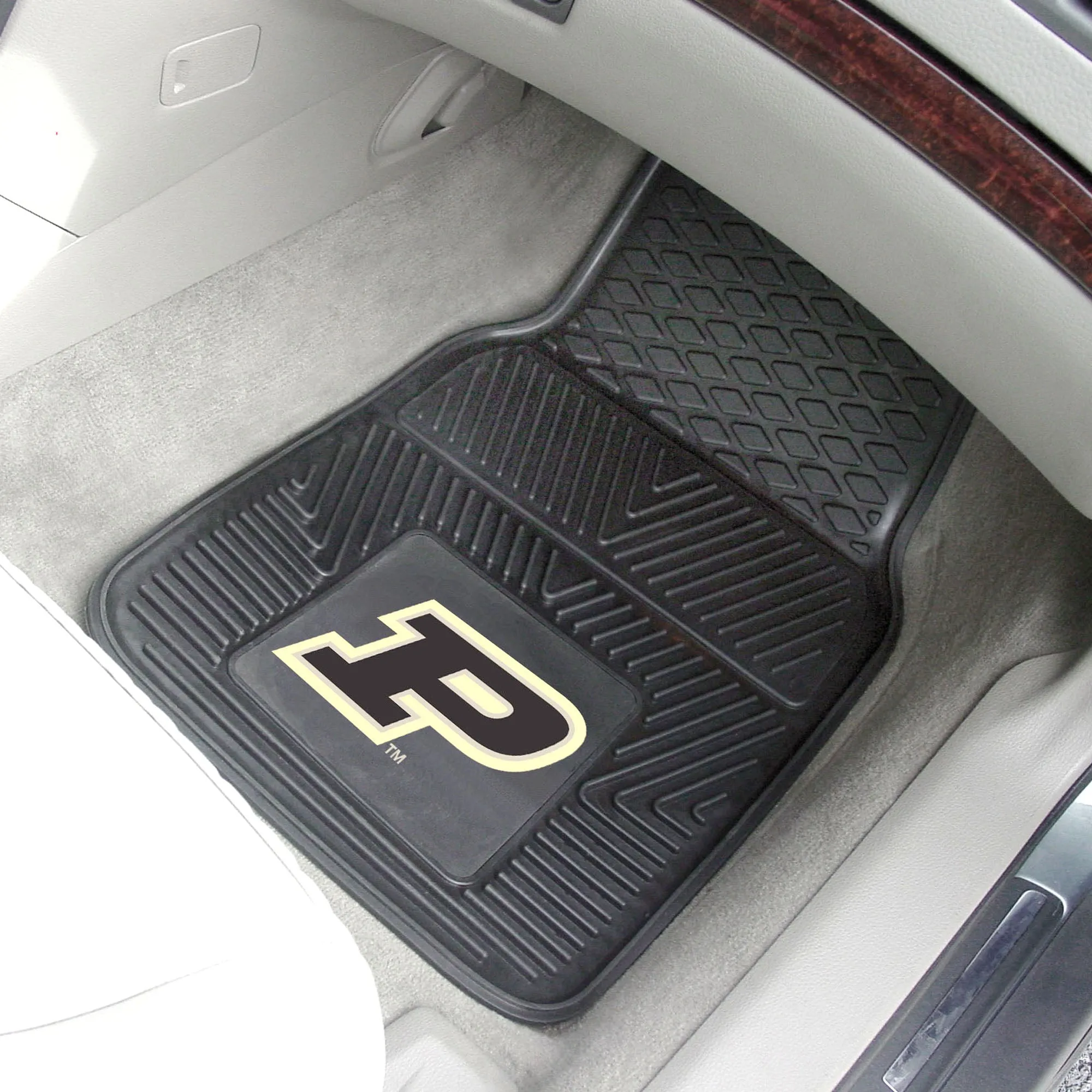 Purdue University 2-pc Vinyl Car Mat Set
