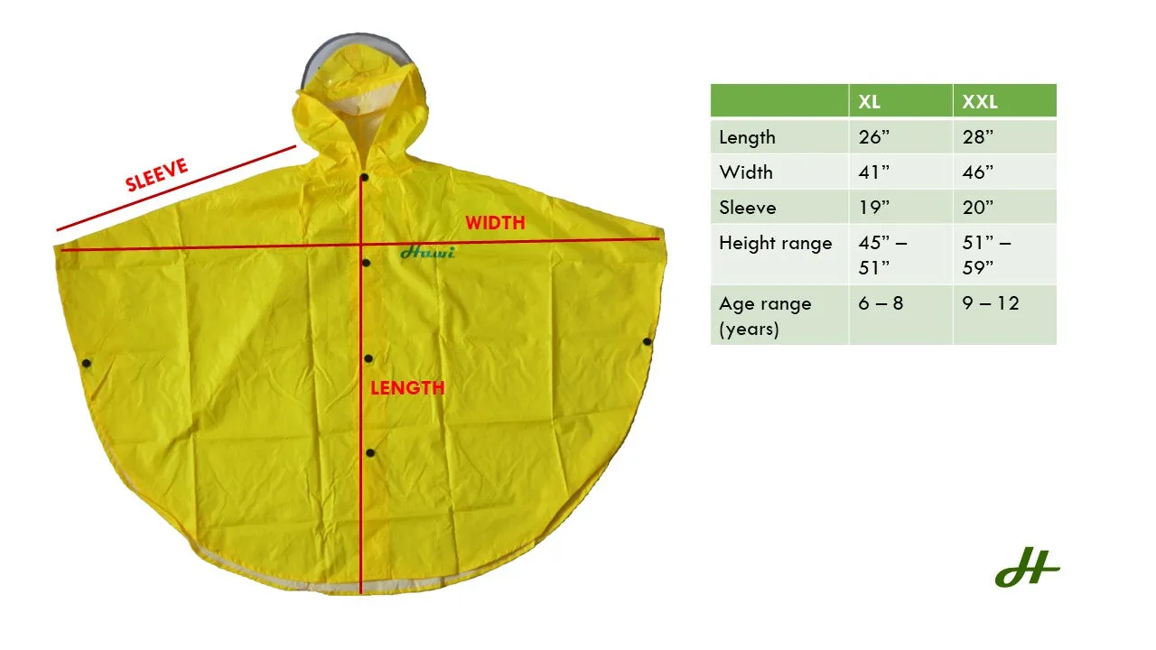 Rain poncho for kids