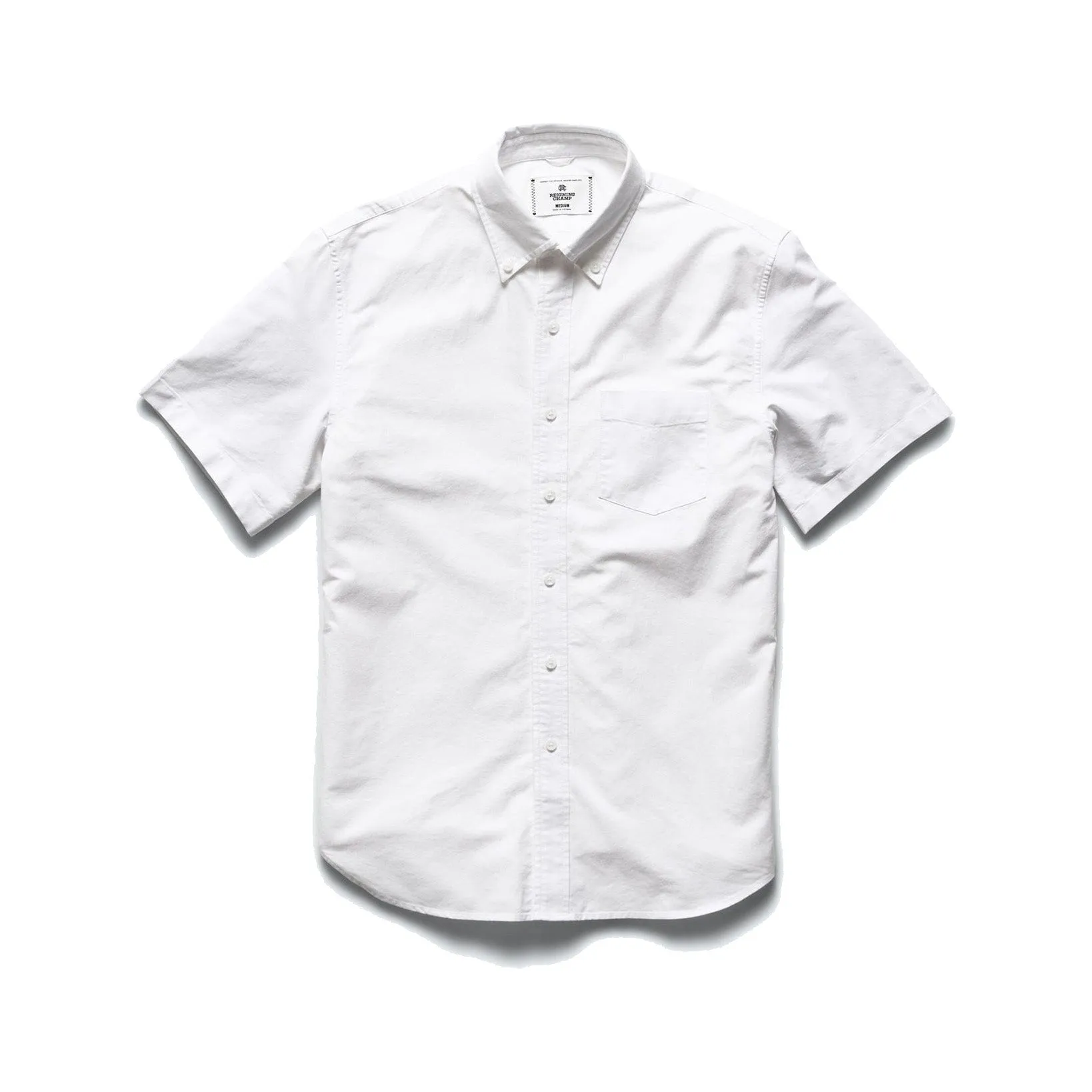 Reigning Champ Men Woven Windsor Oxford Shirt White RC-8003-WHT