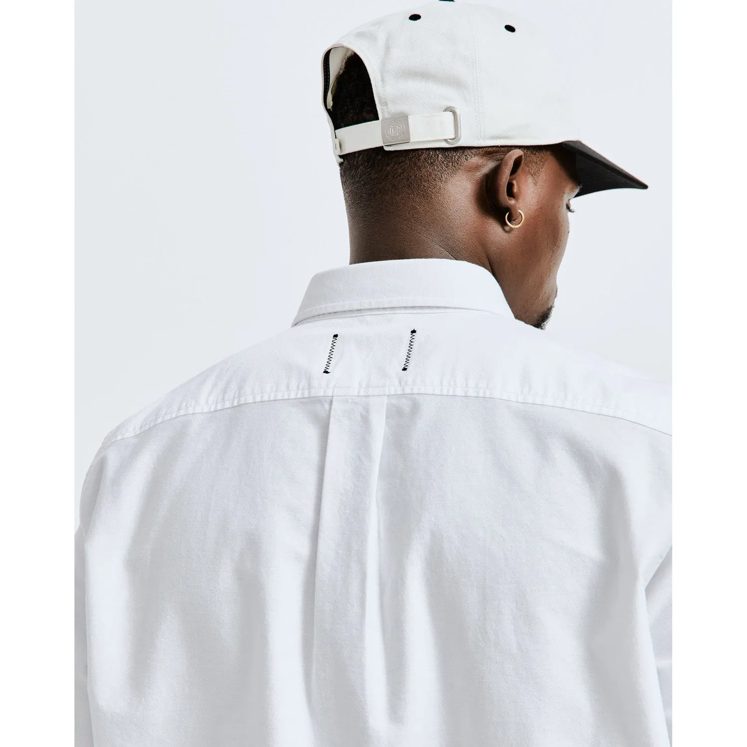 Reigning Champ Men Woven Windsor Oxford Shirt White RC-8003-WHT