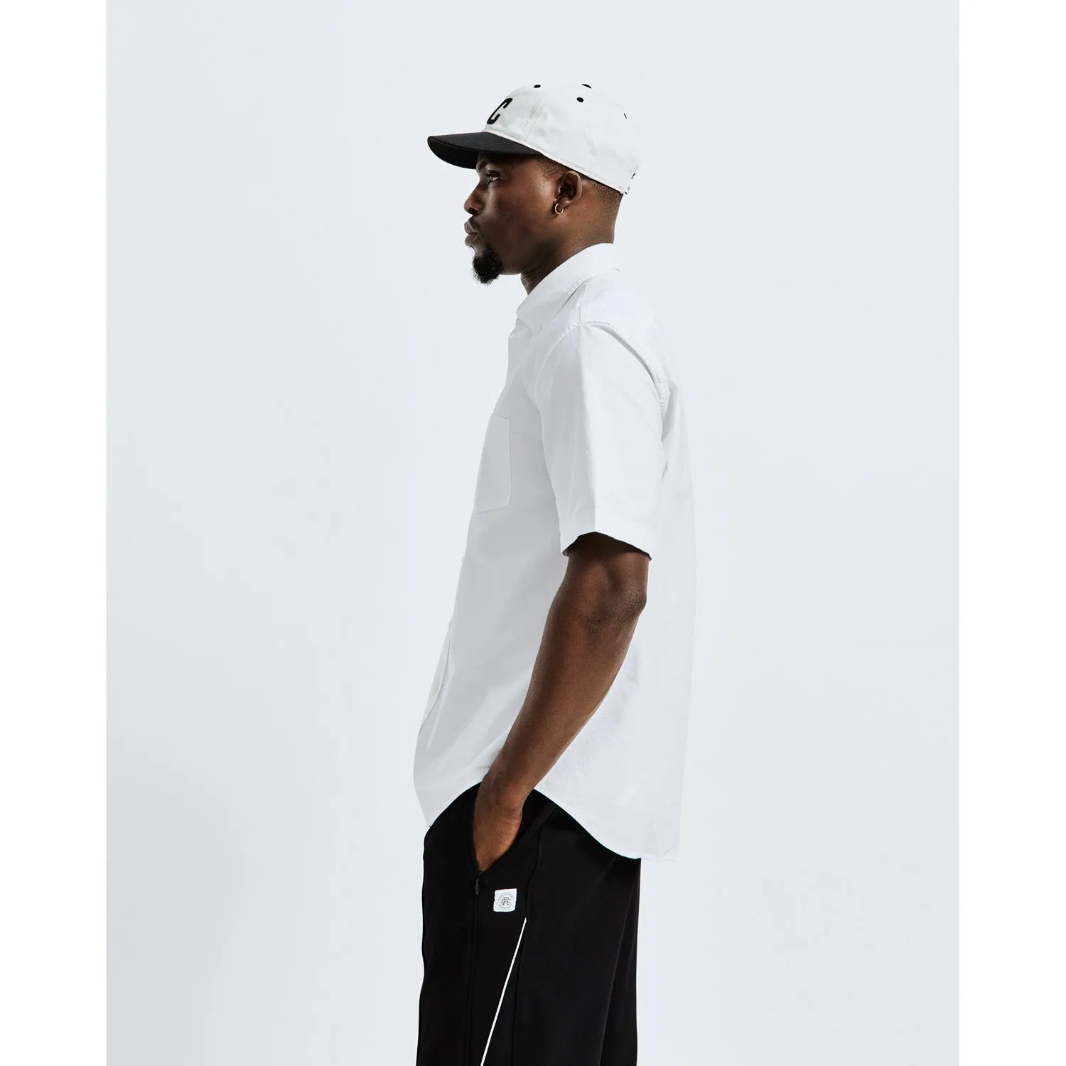 Reigning Champ Men Woven Windsor Oxford Shirt White RC-8003-WHT