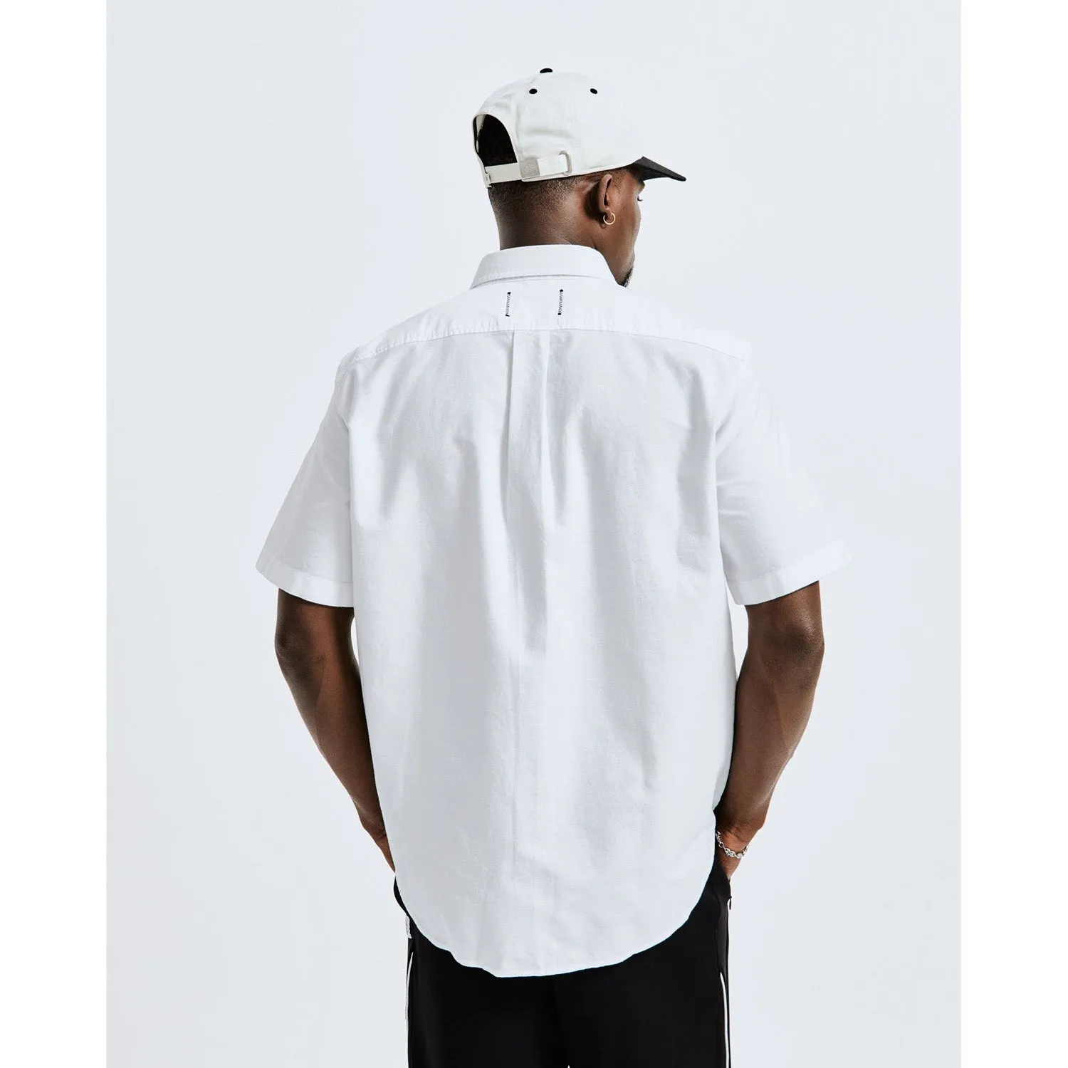 Reigning Champ Men Woven Windsor Oxford Shirt White RC-8003-WHT