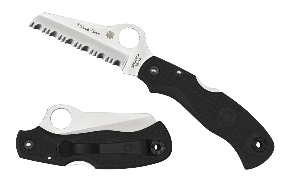 Rescue 79mm™ FRN Black - SpyderEdge