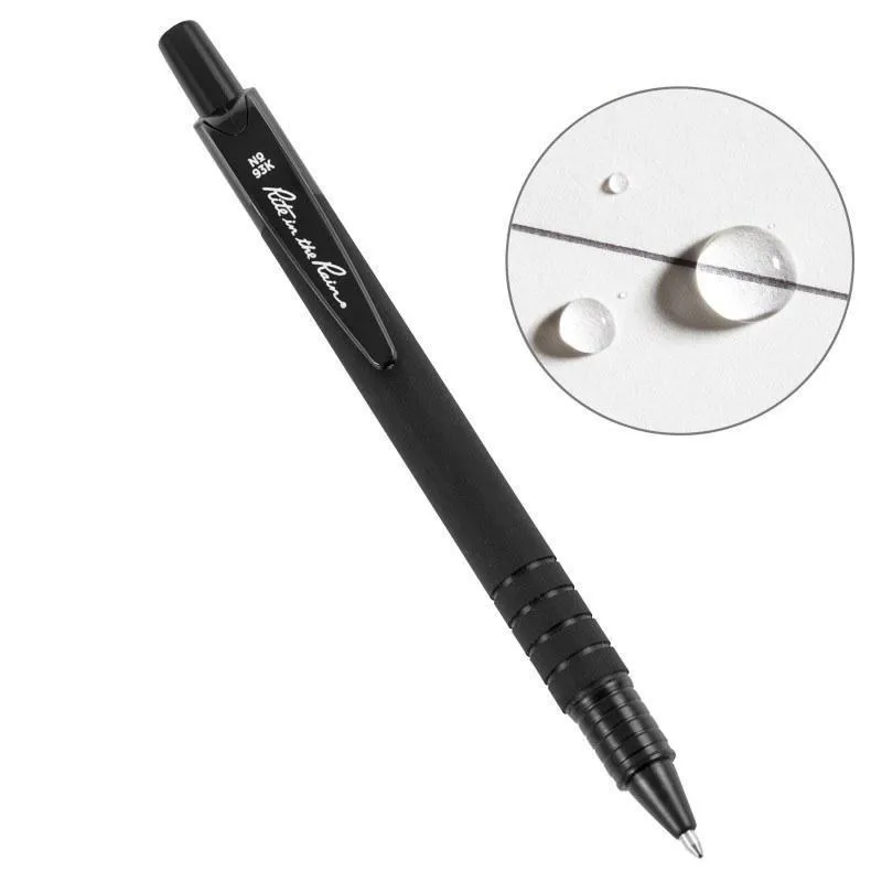 Rite in the Rain All-Weather Durable Pen No. 93K Matte Black with Clip Black Ink