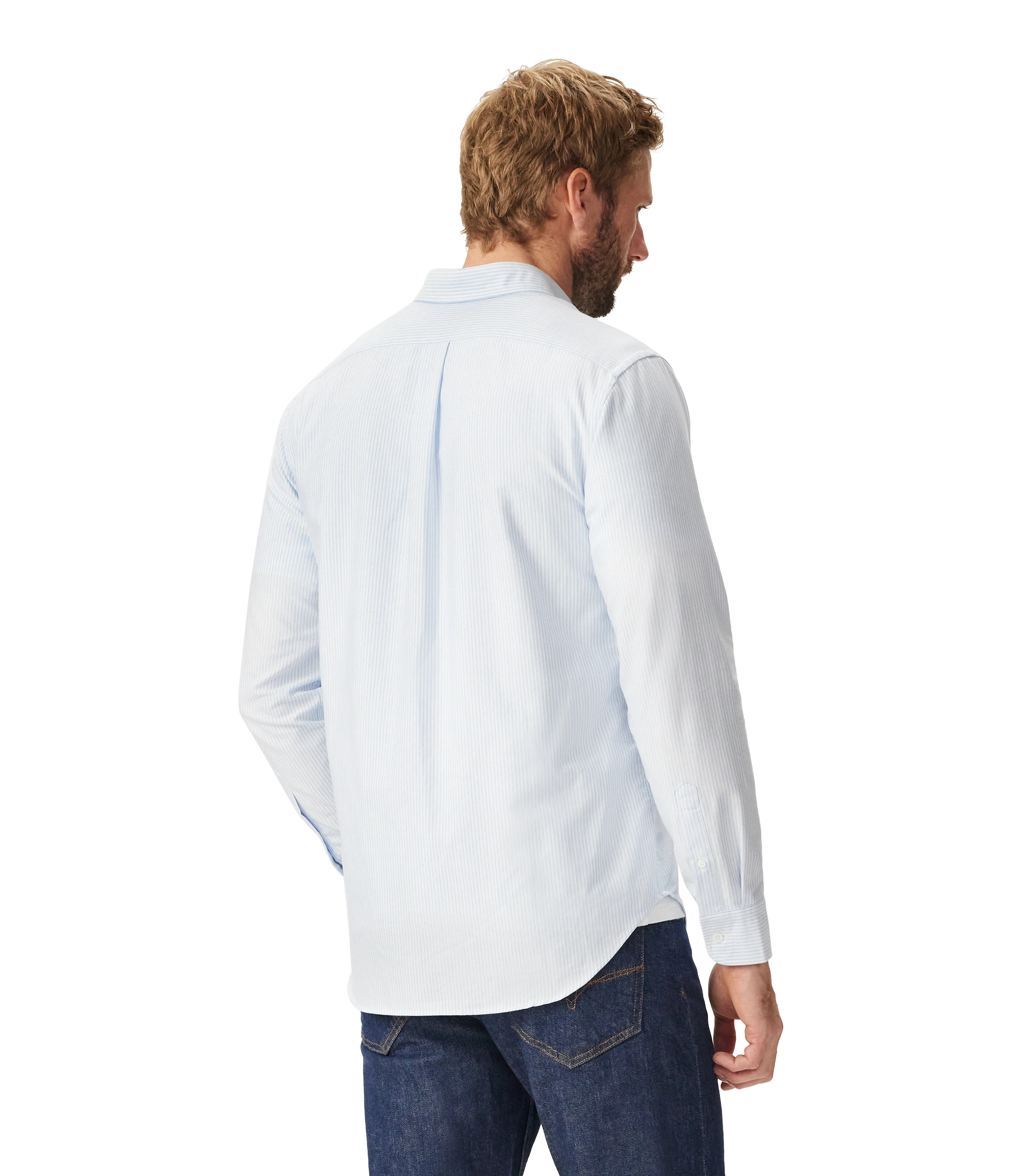 R.M. Williams Regular Oxford Shirt - Blue/White