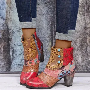Rosy - Waterproof Retro Boots