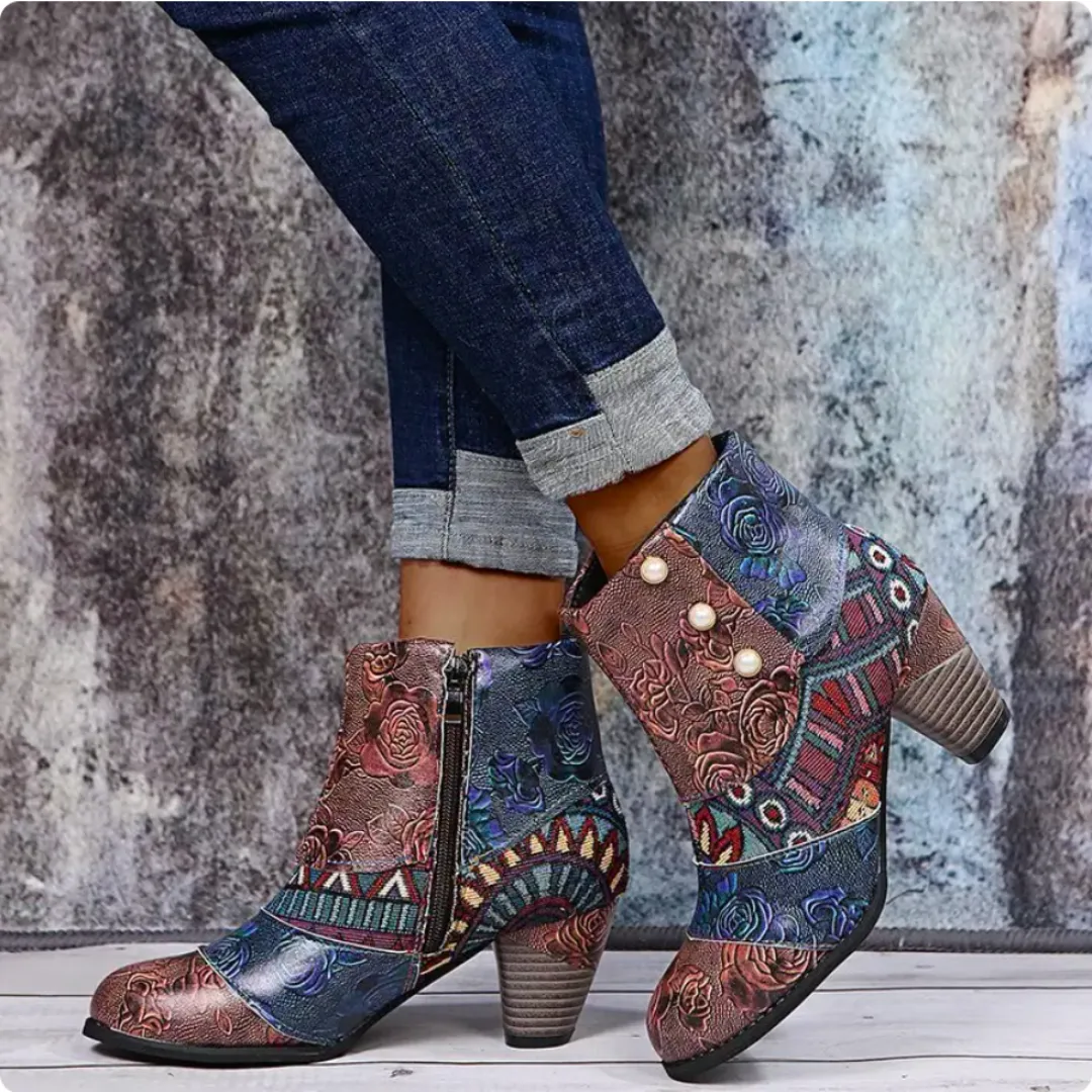 Rosy - Waterproof Retro Boots