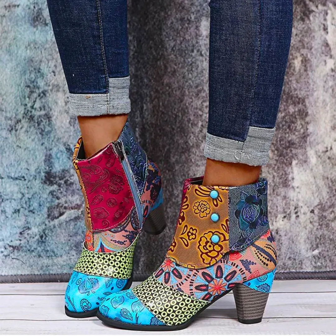 Rosy - Waterproof Retro Boots