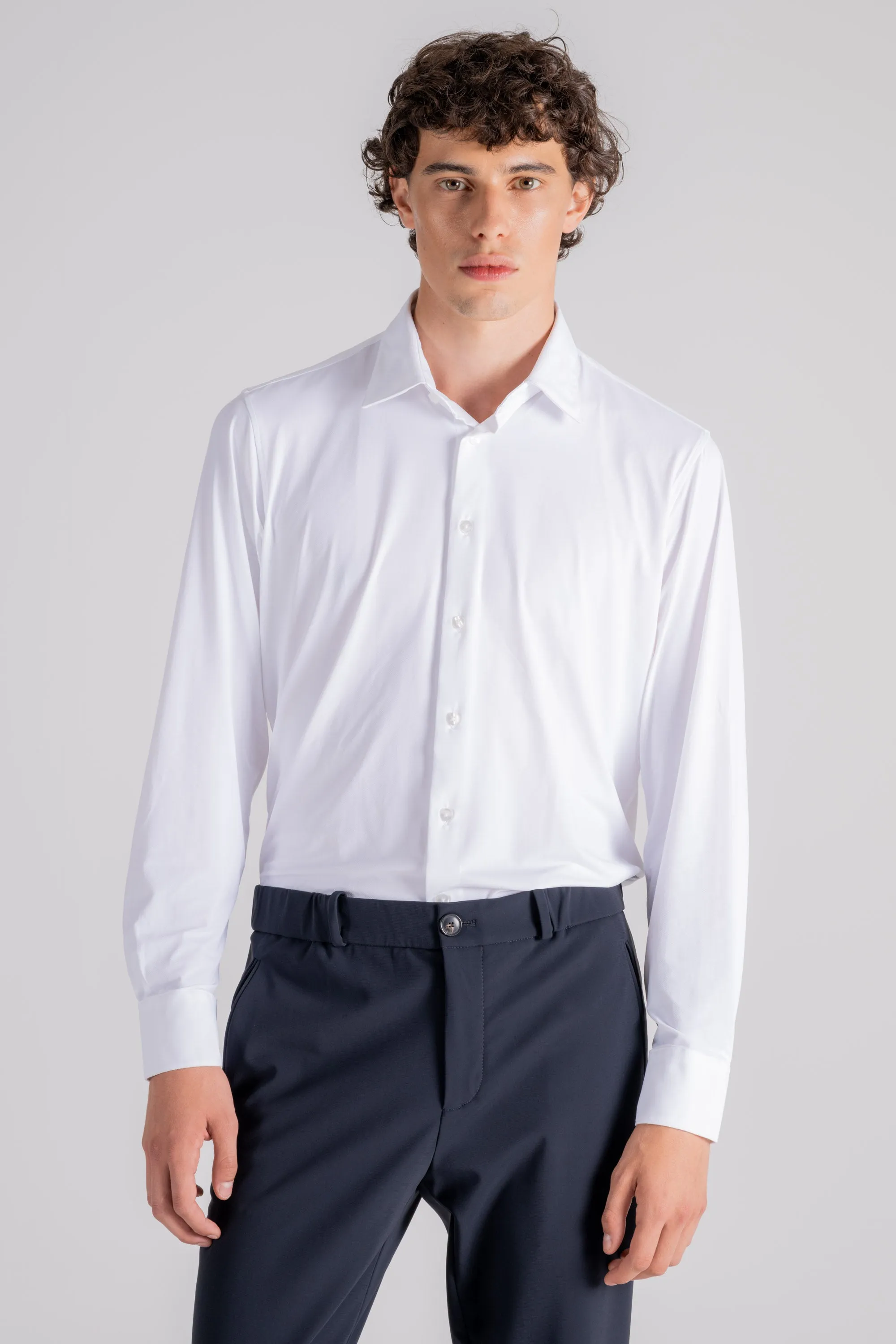 RRD Camicia Oxford Elasticizzata Bianco
