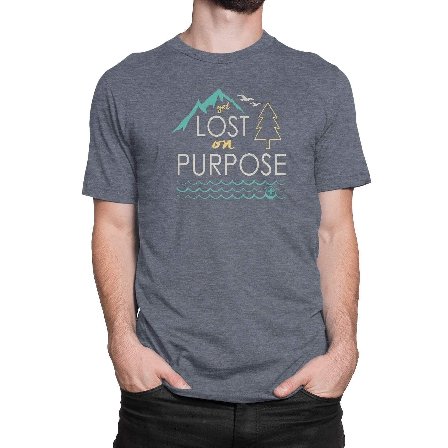 Rugged Men’s Get Lost On Purpose Graphic Tee