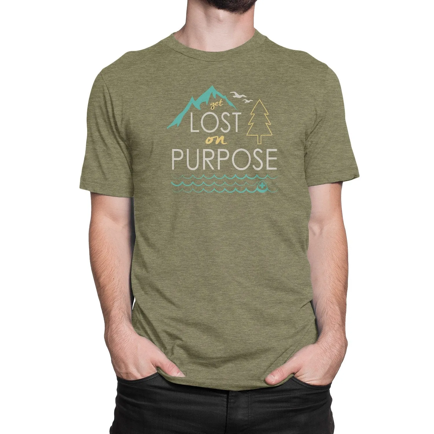 Rugged Men’s Get Lost On Purpose Graphic Tee