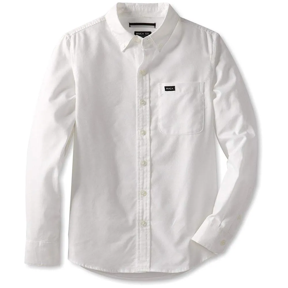 RVCA Boys That'll Do Oxford Long Sleeve Shirts