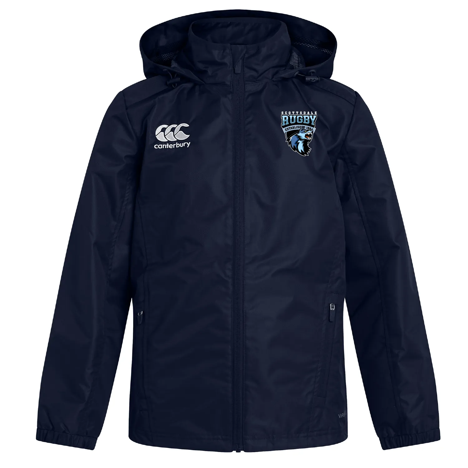 Scottsdale Rugby Club Vaposhield Full Zip Rain Jacket by Canterbury