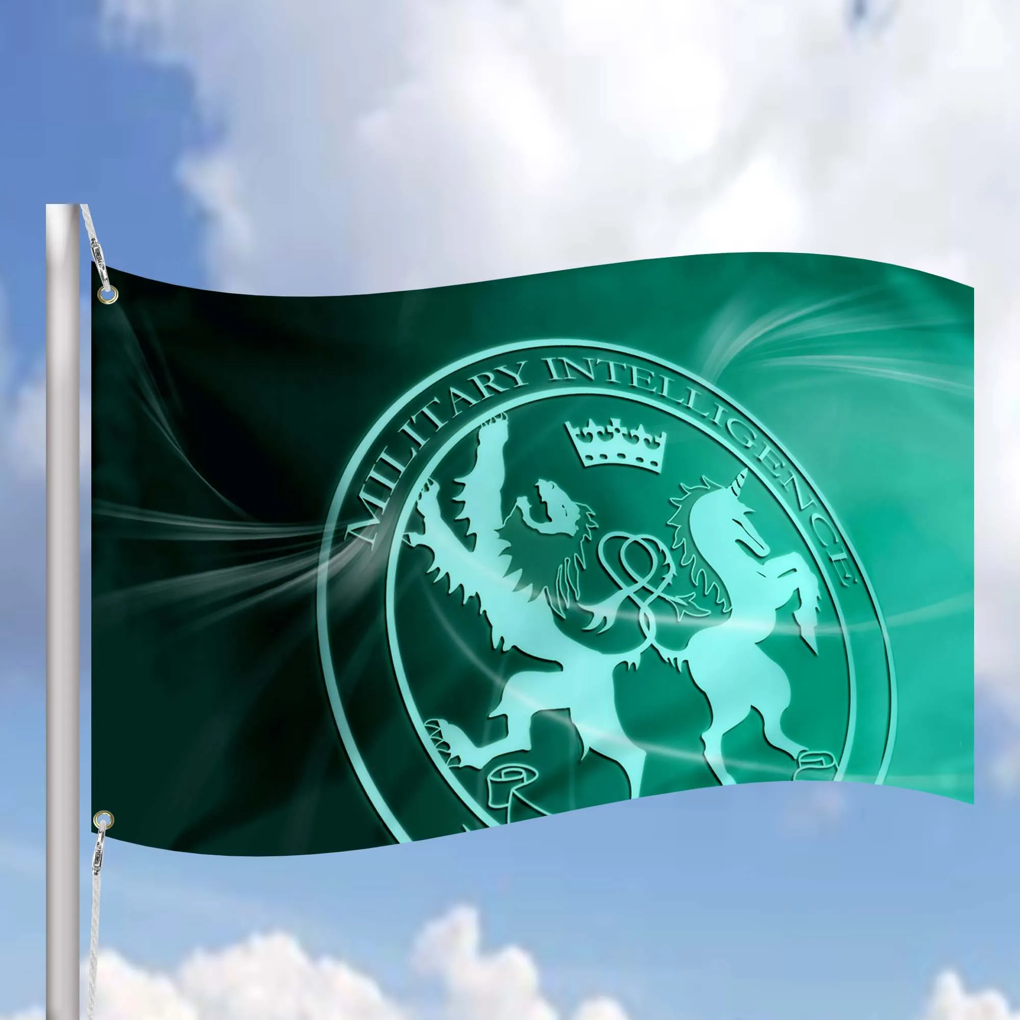 Secret Intelligence Service (SIS) MI6 Foreign Intelligence Service of the United Kingdom Flag Banner