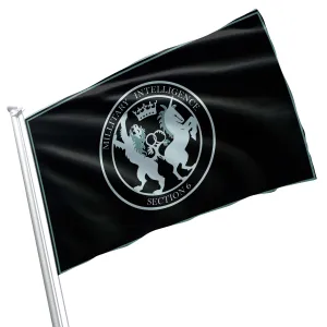 Secret Intelligence Service (SIS) MI6 Foreign Intelligence Service of the United Kingdom Flag Banner