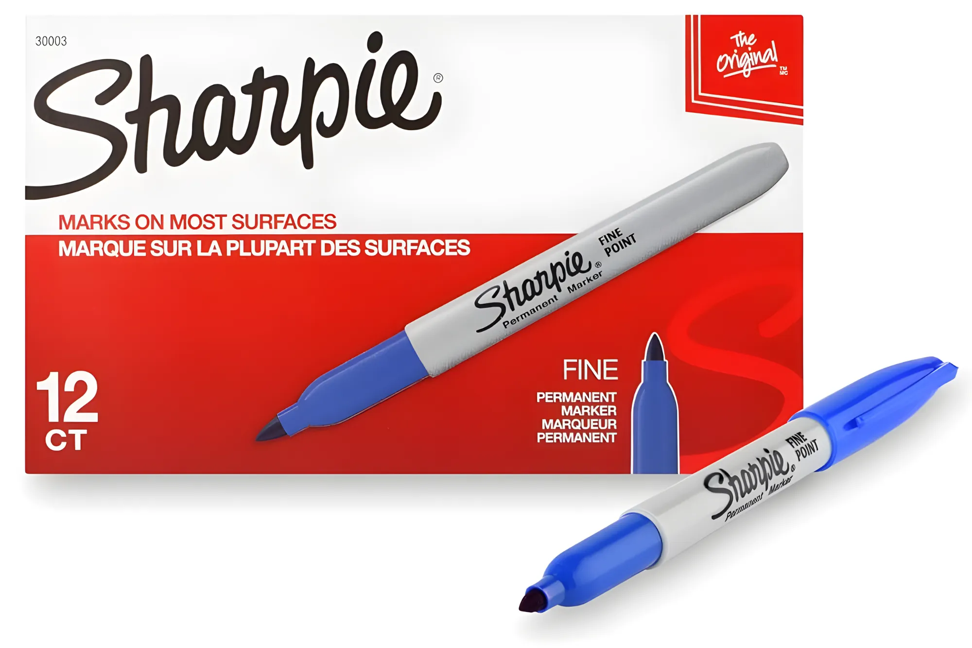 Sharpie Permanent Marker Fine Tip | 12pcs