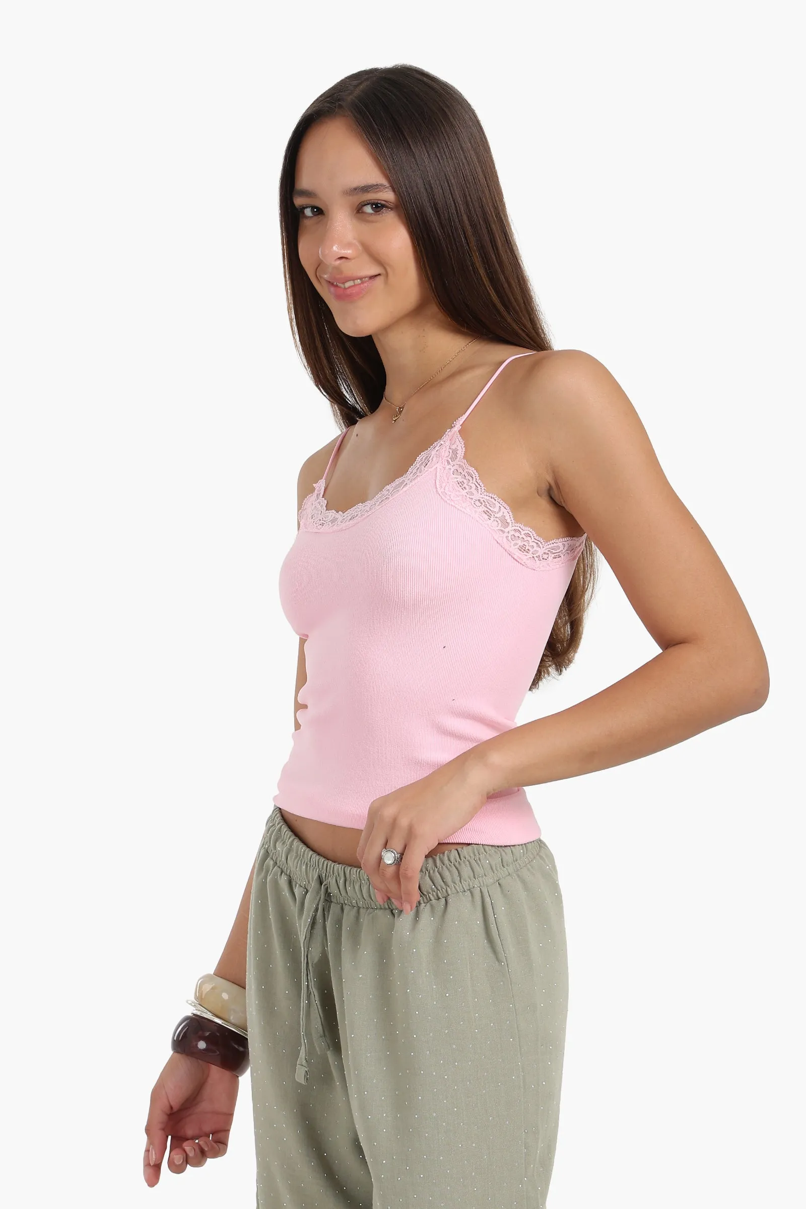 Sleek Solid Patterned Top