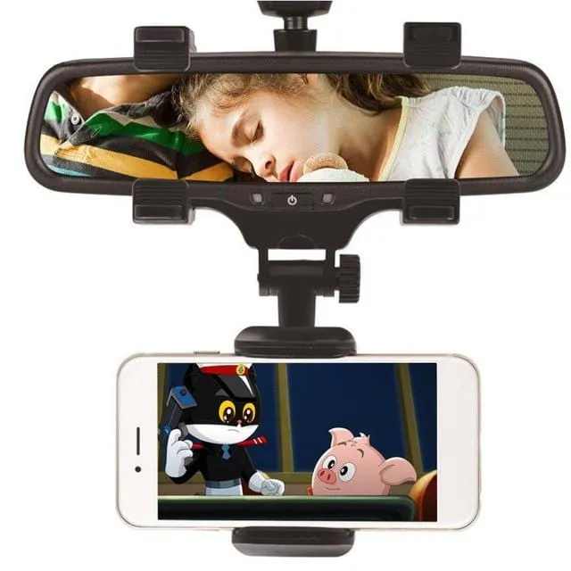 SmartStands™️ Pro - 360° Car Rearview Mirror Phone Mount