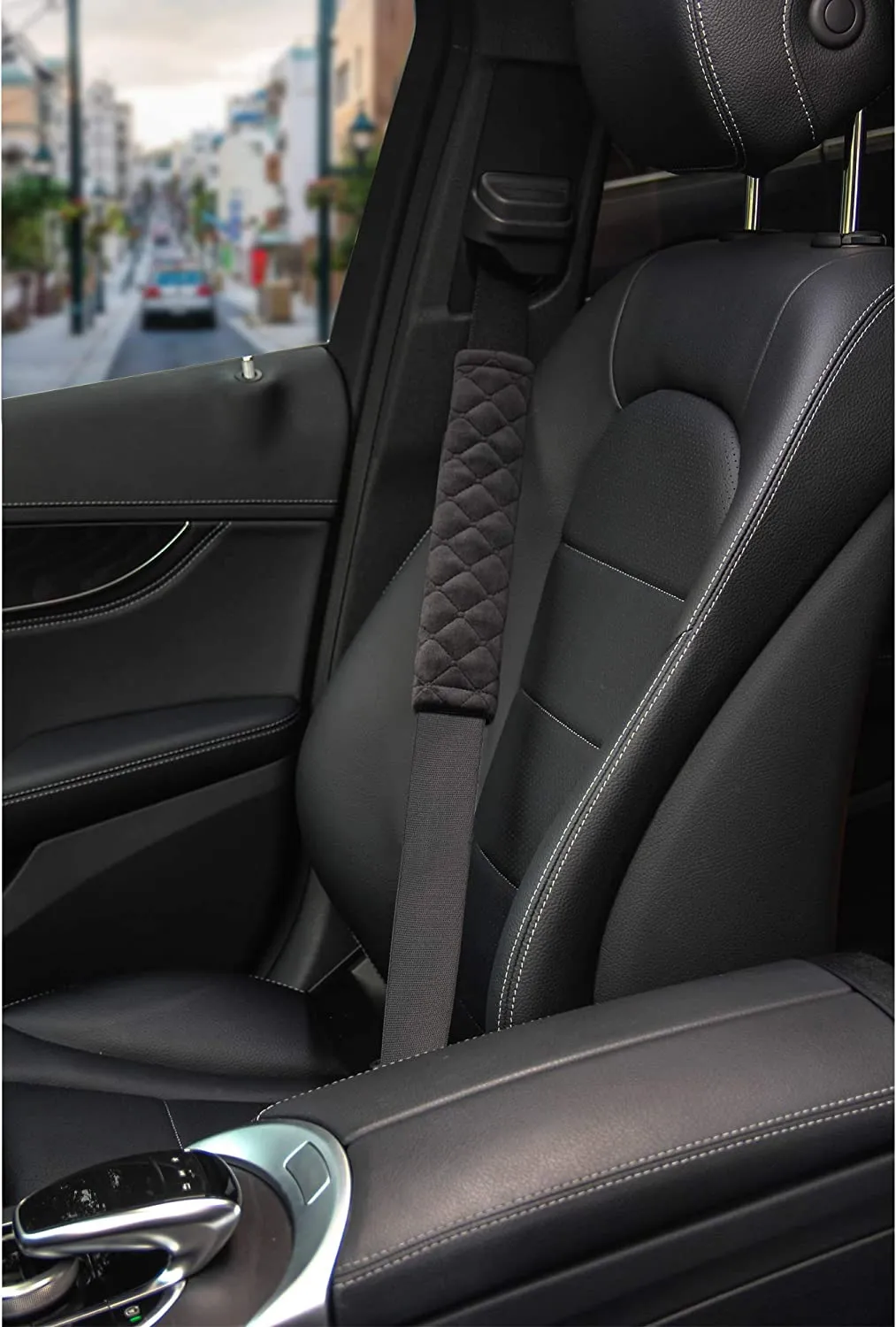 Soft Auto Seat Belt Cover Seatbelt Shoulder Pad Cushions 2 PCS Universal Fit for All Cars and Backpack for a More Comfortable Driving Car Accessories