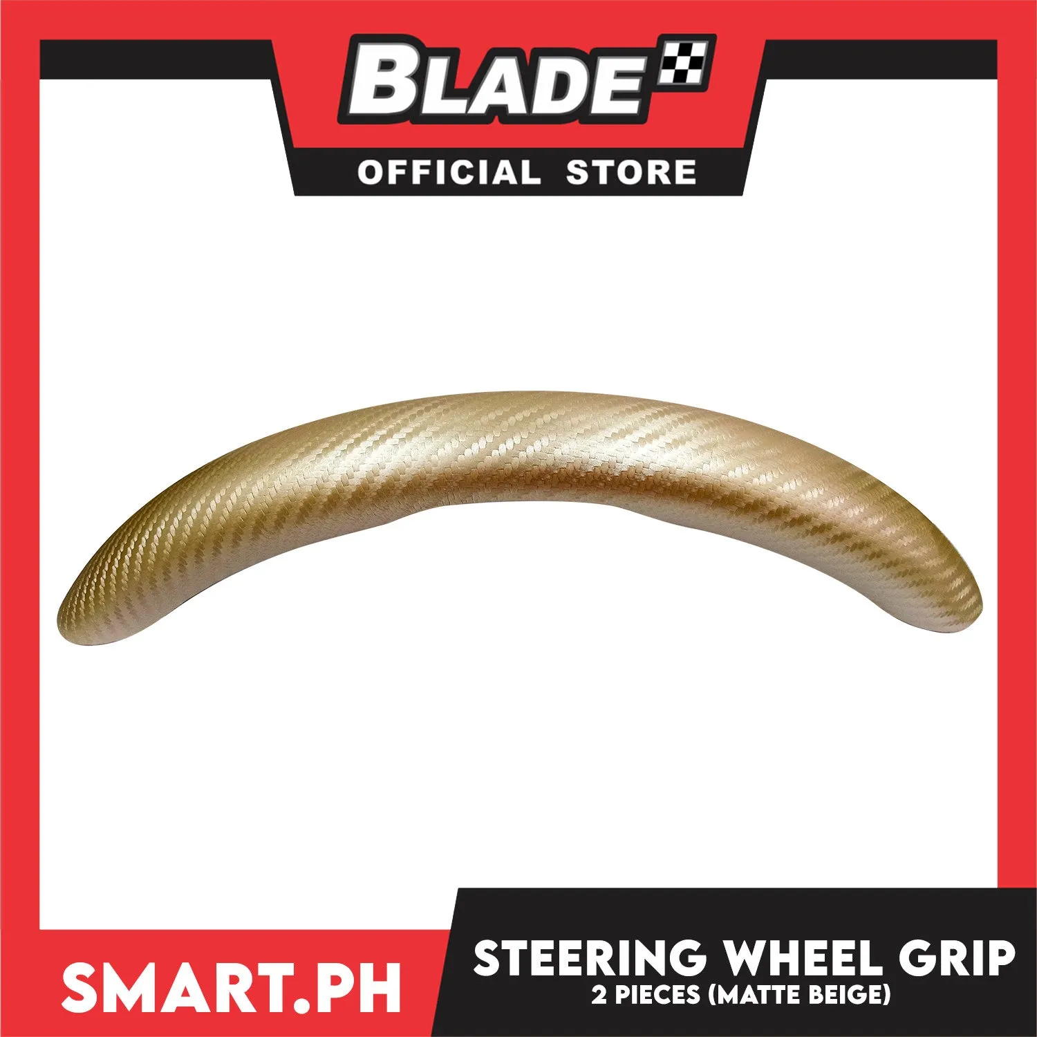 Steering Wheel Cover Grip Set of 2pcs (Matte Beige)