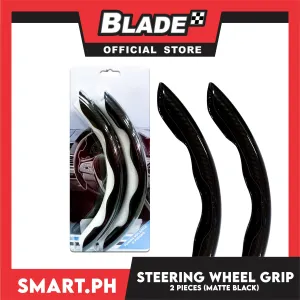 Steering Wheel Cover Grip Set of 2pcs (Matte Black)