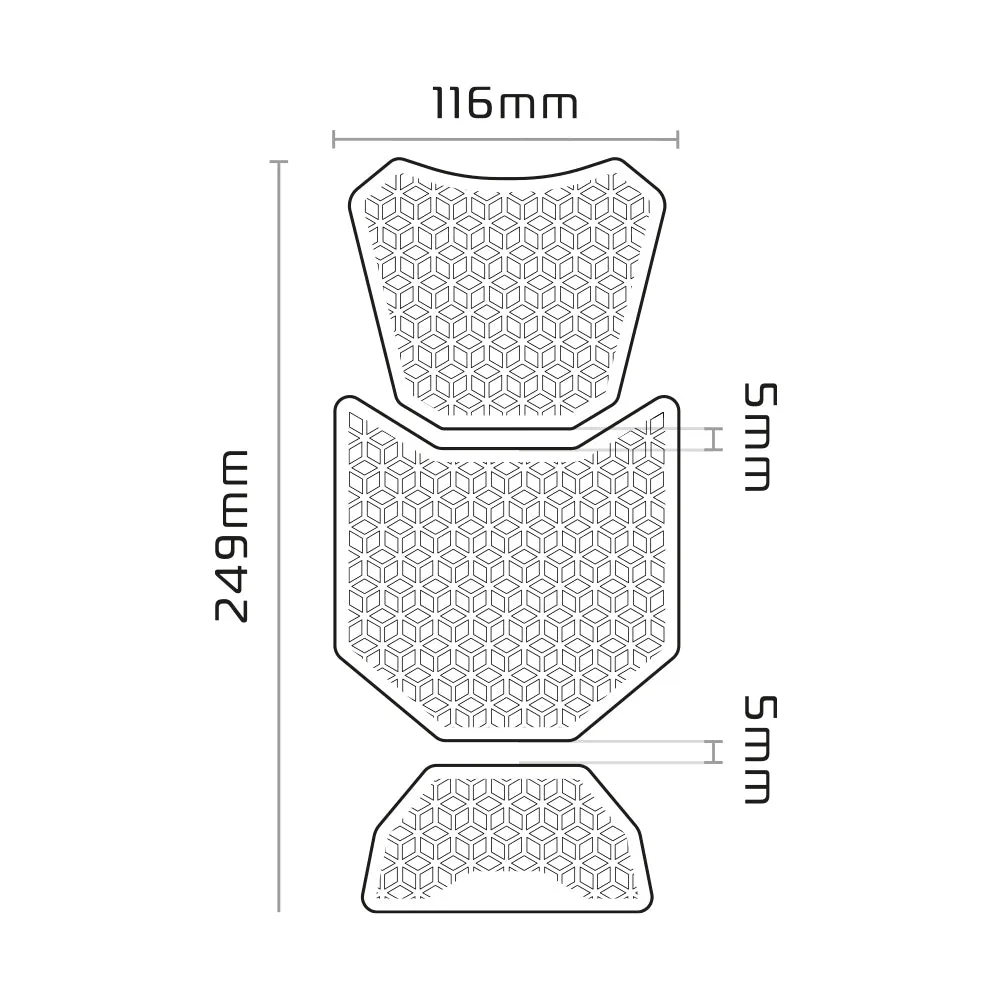 Sticker Tank Pad Moto Oxford Gripper