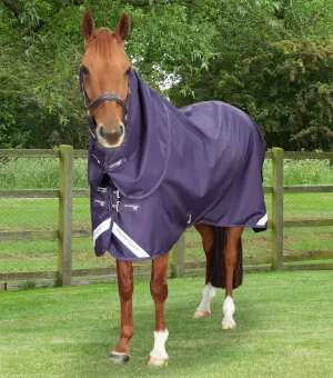 Stratus 1200 Series 0g Turnout Rug with Classic Neck Cover Purple