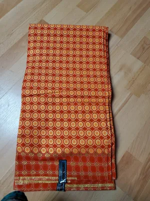 Stylish Designed Original Kente Fabrics - Brown Color