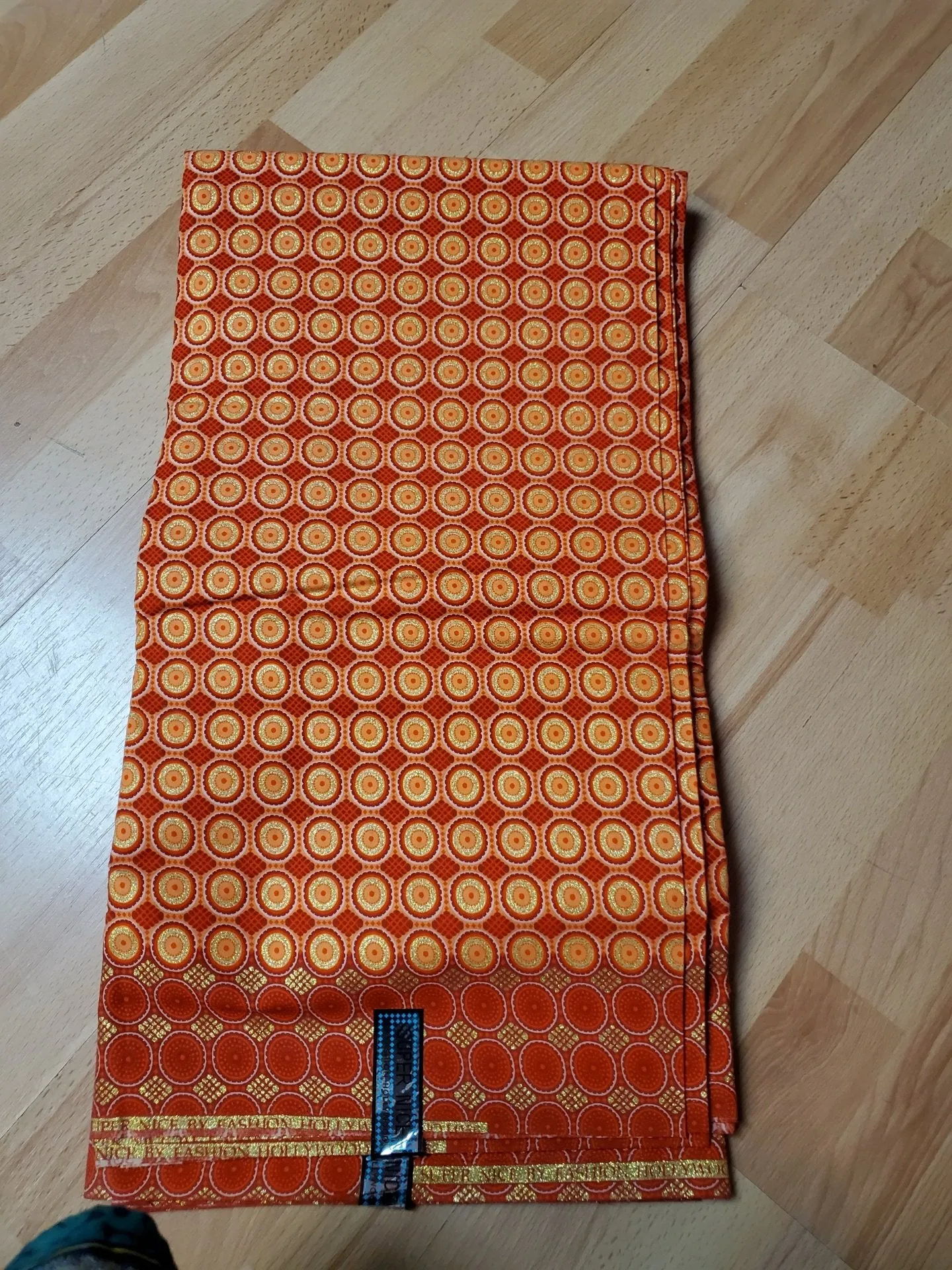 Stylish Designed Original Kente Fabrics - Brown Color