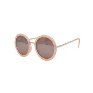 Stylish Round Pink Mirrored Sunglasses - Pink