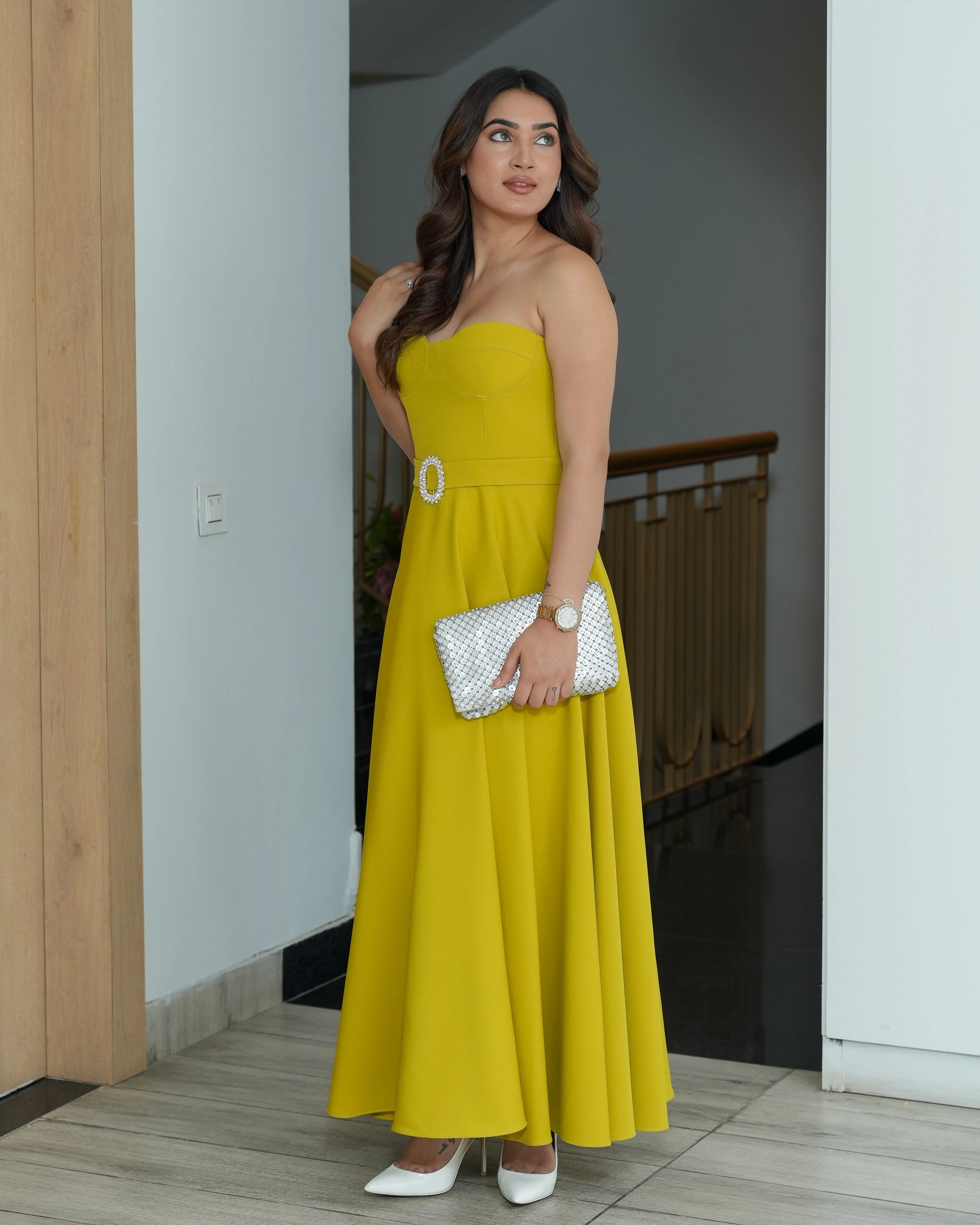 Stylish Strapless Dress