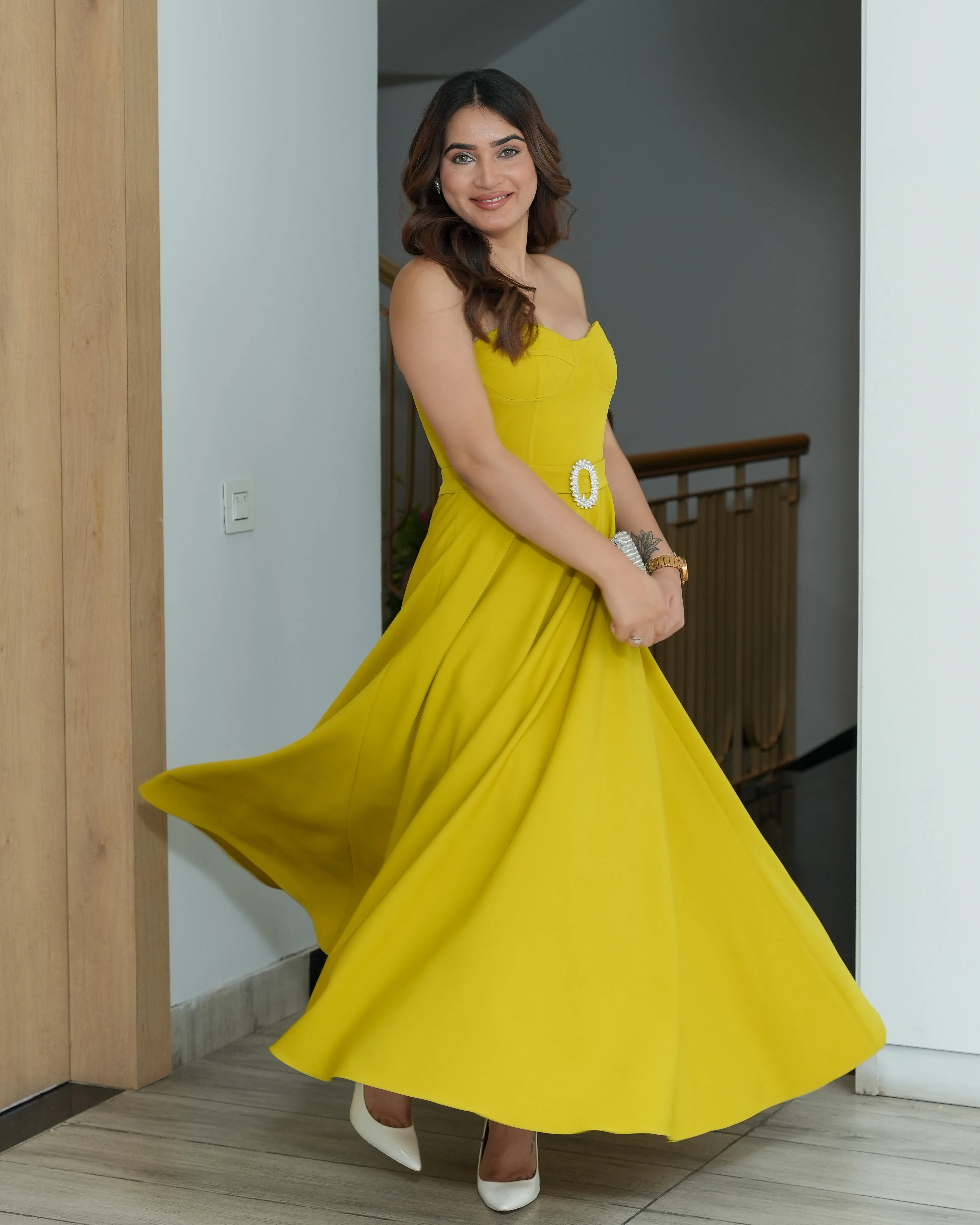 Stylish Strapless Dress