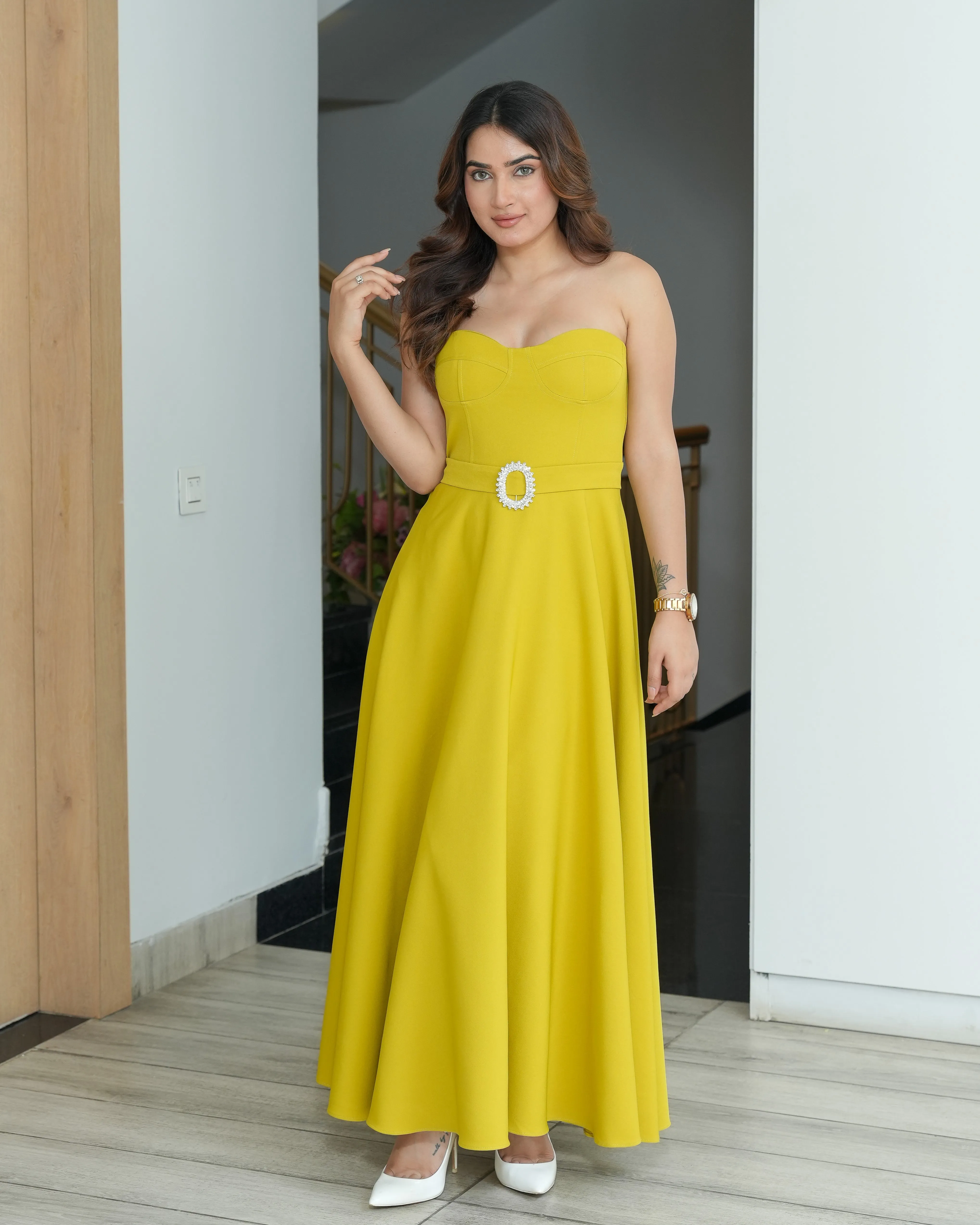 Stylish Strapless Dress