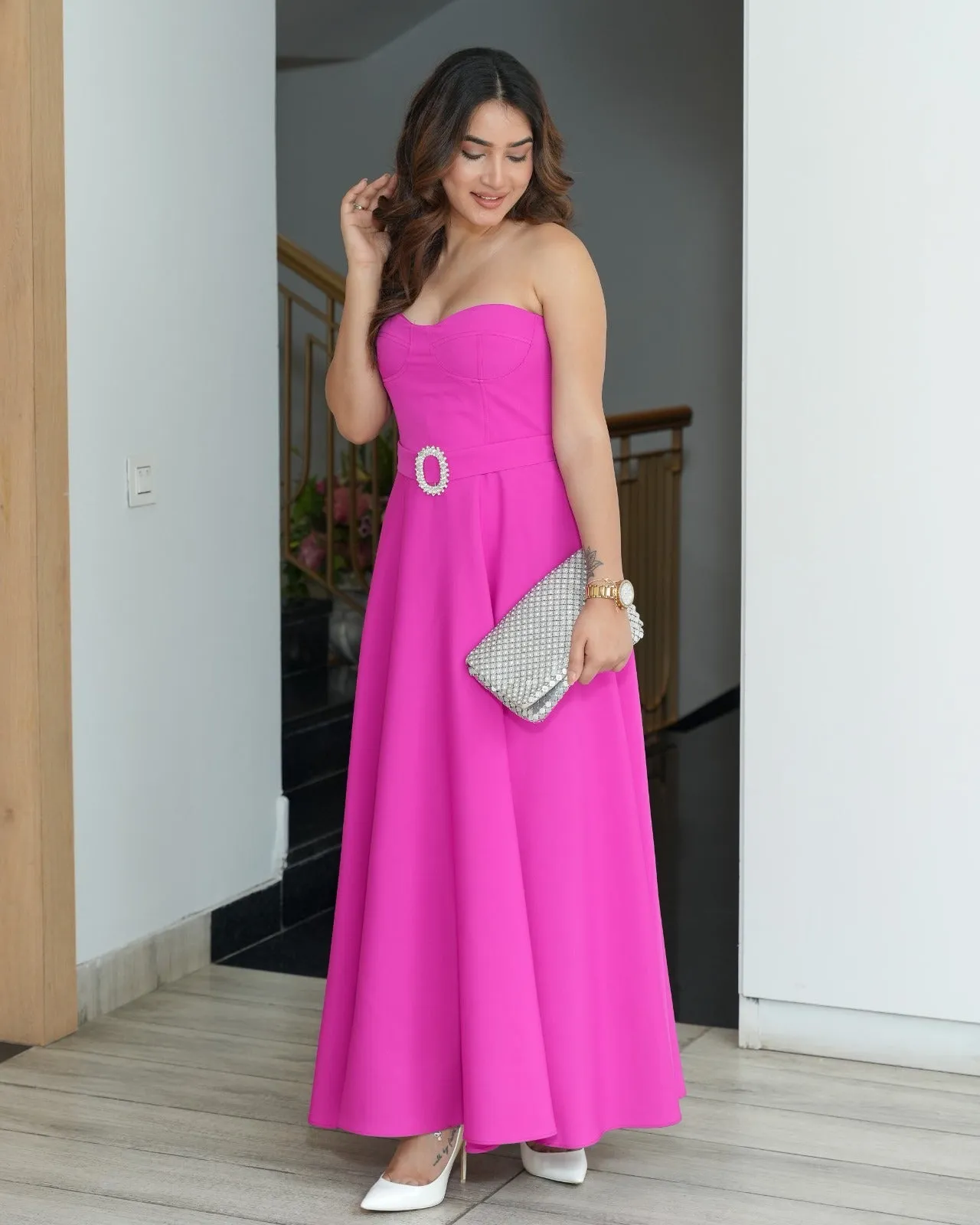 Stylish Strapless Dress