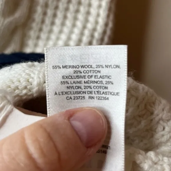 SUNDAY BEST Winston Striped Cozy Collegiate Preppy Classic Cable Knit Sweater