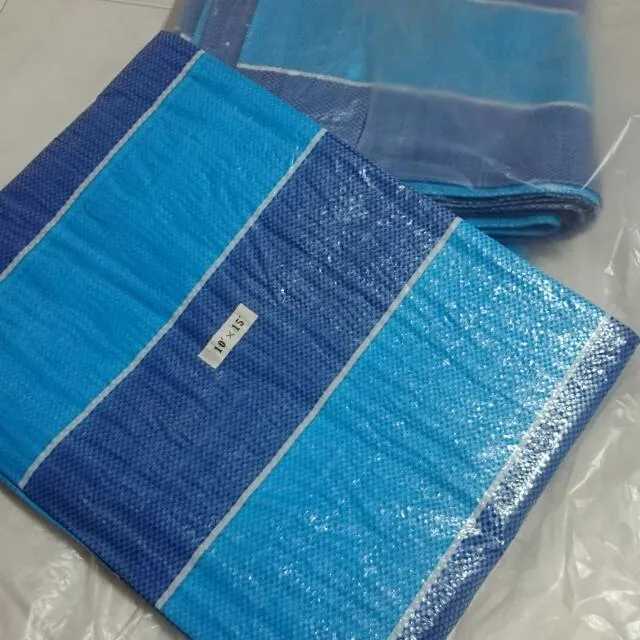 Tarpaulin Canvas/ Blue White Canvas Sheet/ Canvas Cover/ Painting Sheet/ Picnic/ Camping Sheet