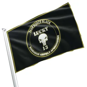 Task Force Black - Lucky 13th Flag Banner