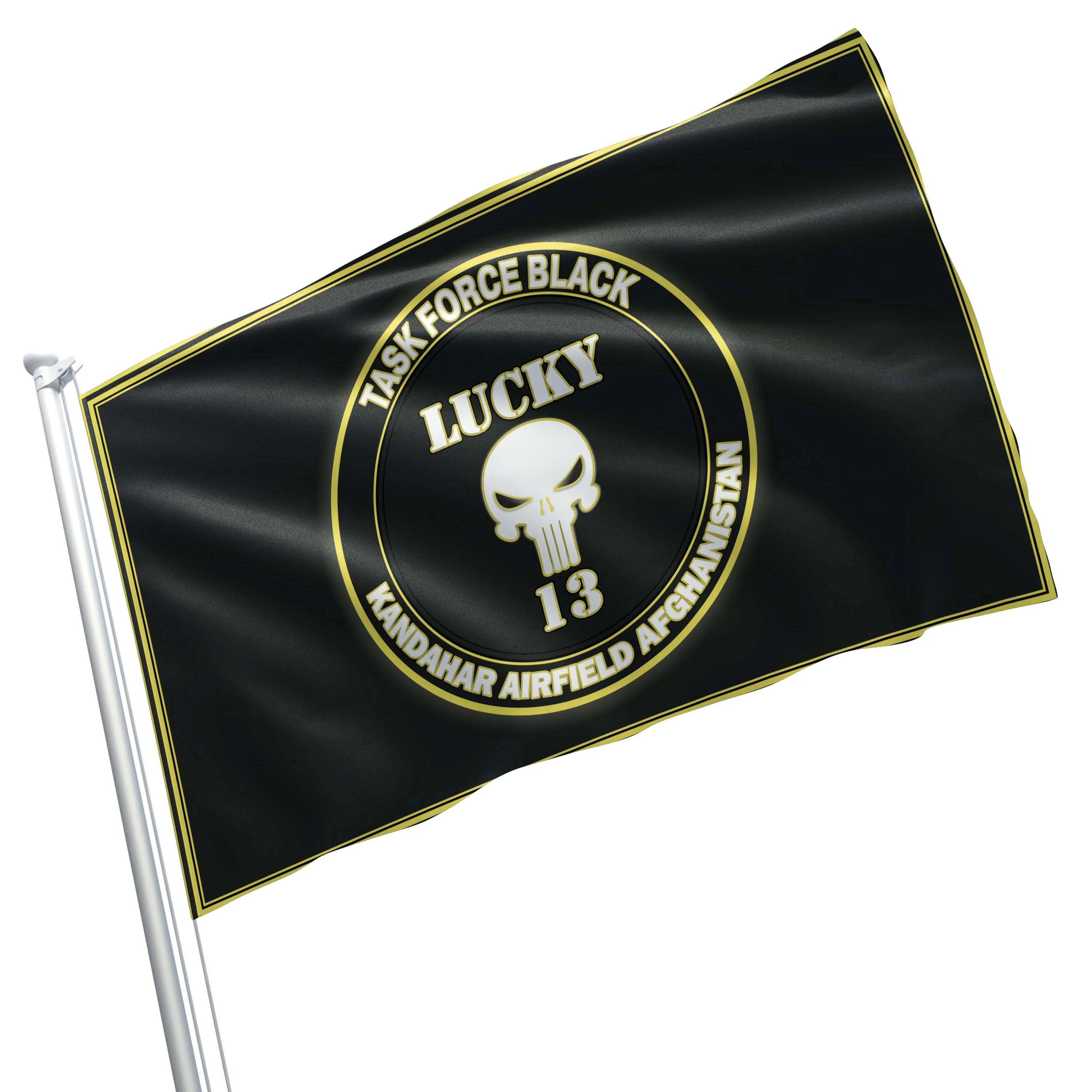 Task Force Black - Lucky 13th Flag Banner