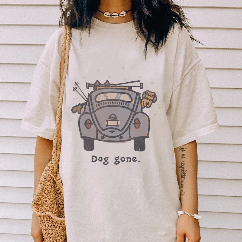 The Driving Dog Cotton Tee