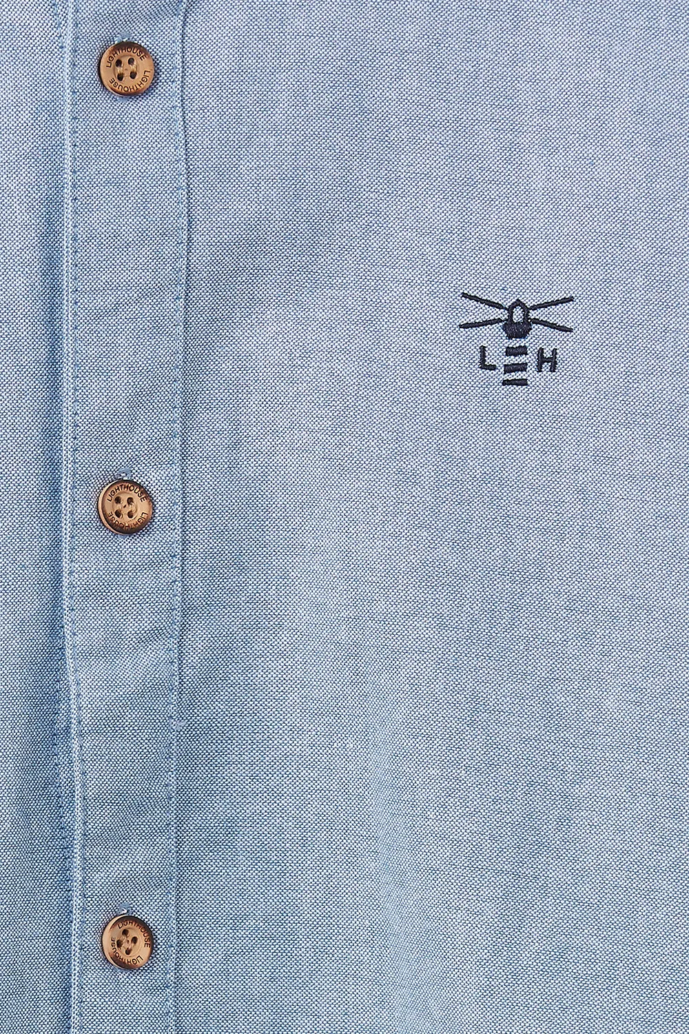 Tide Mens Oxford Shirt - Light Oxford