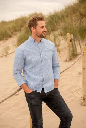 Tide Mens Oxford Shirt - Light Oxford