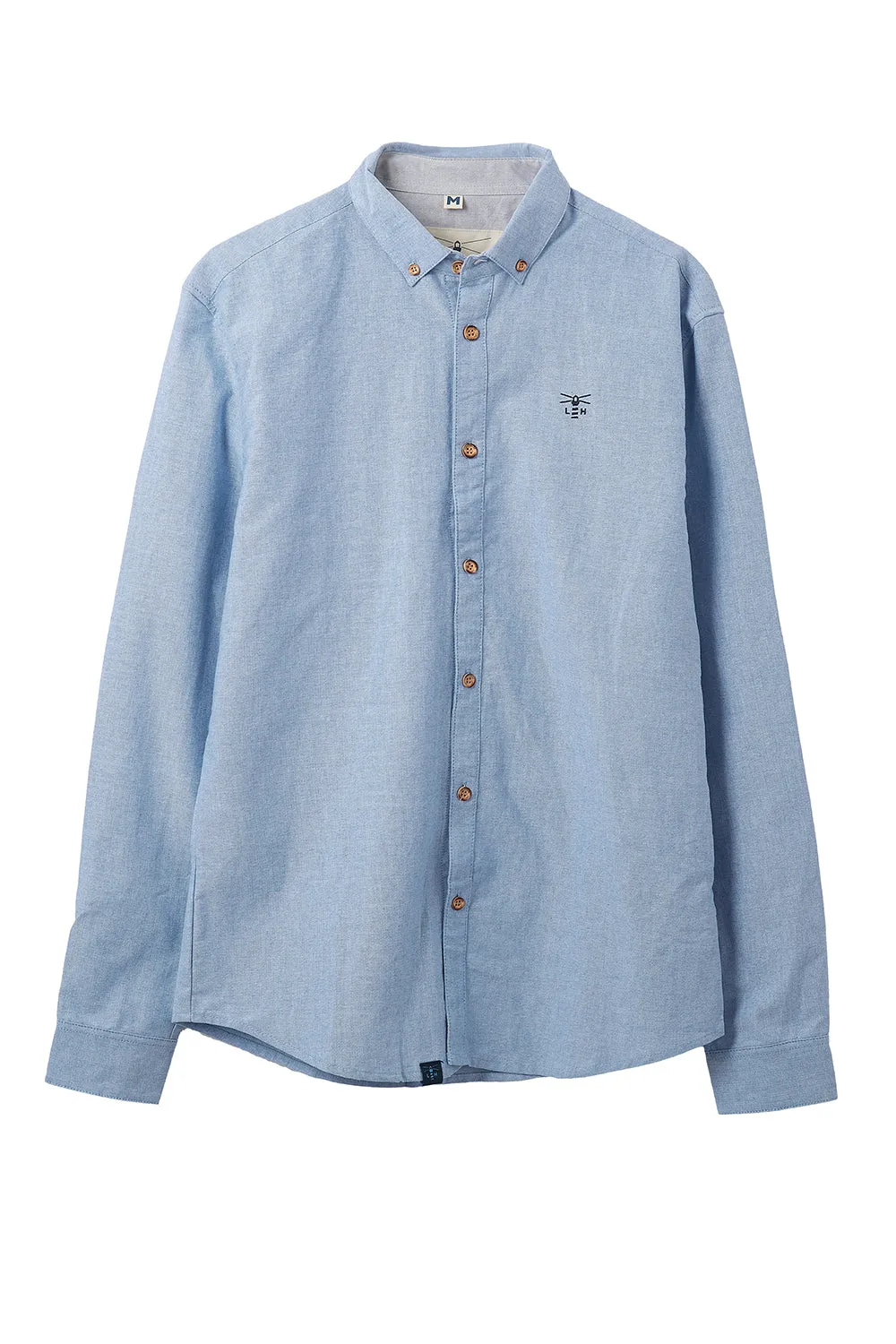 Tide Mens Oxford Shirt - Light Oxford