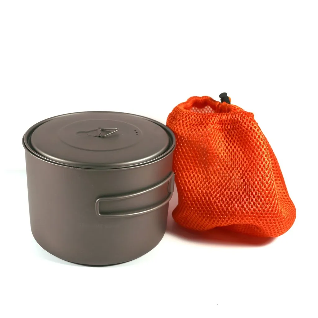 Titanium 1600ml Pot with Pan