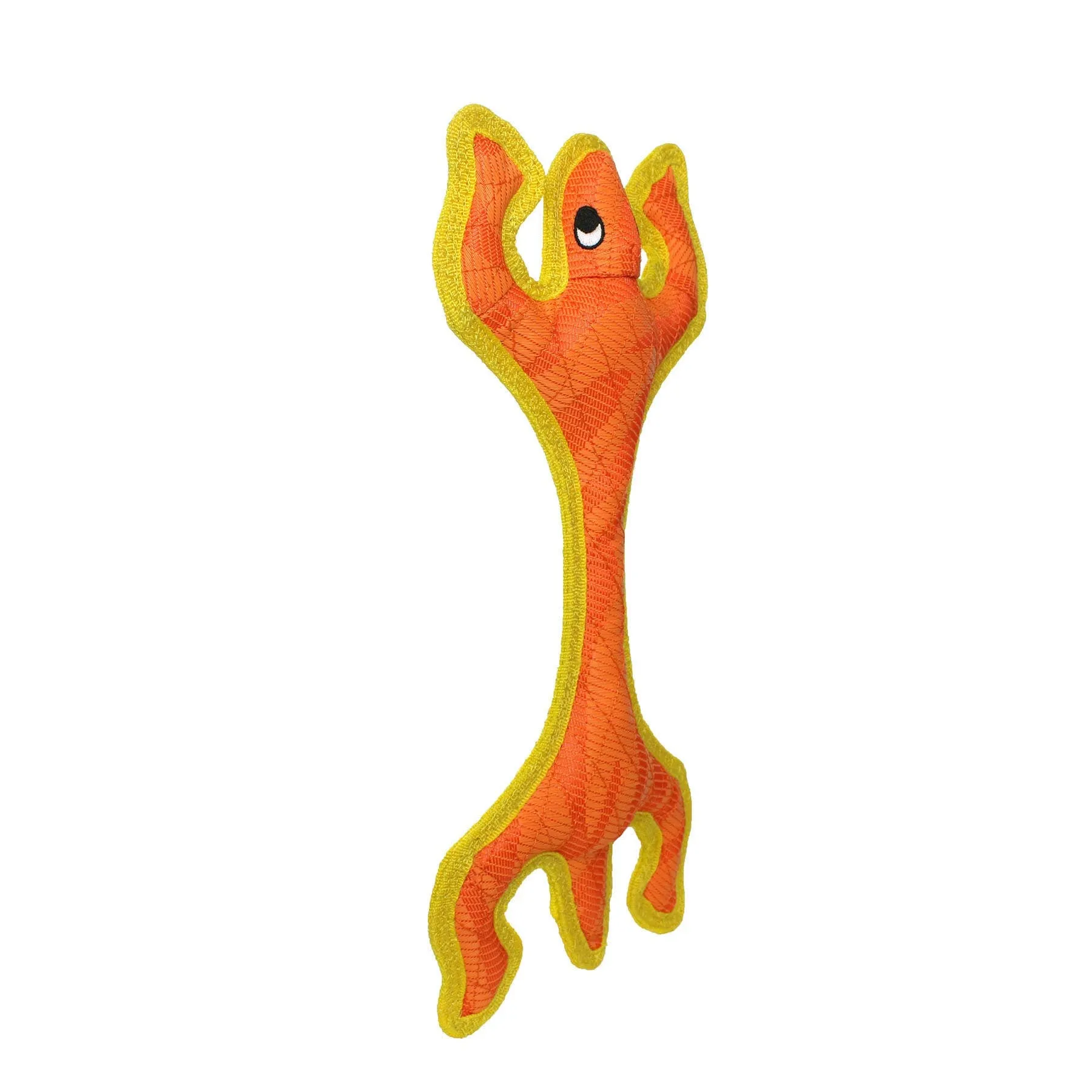 Tuffy Dog Toys - VIP Products - DuraForce Lizard - Orange, Durable, Squeaky Dog Toy