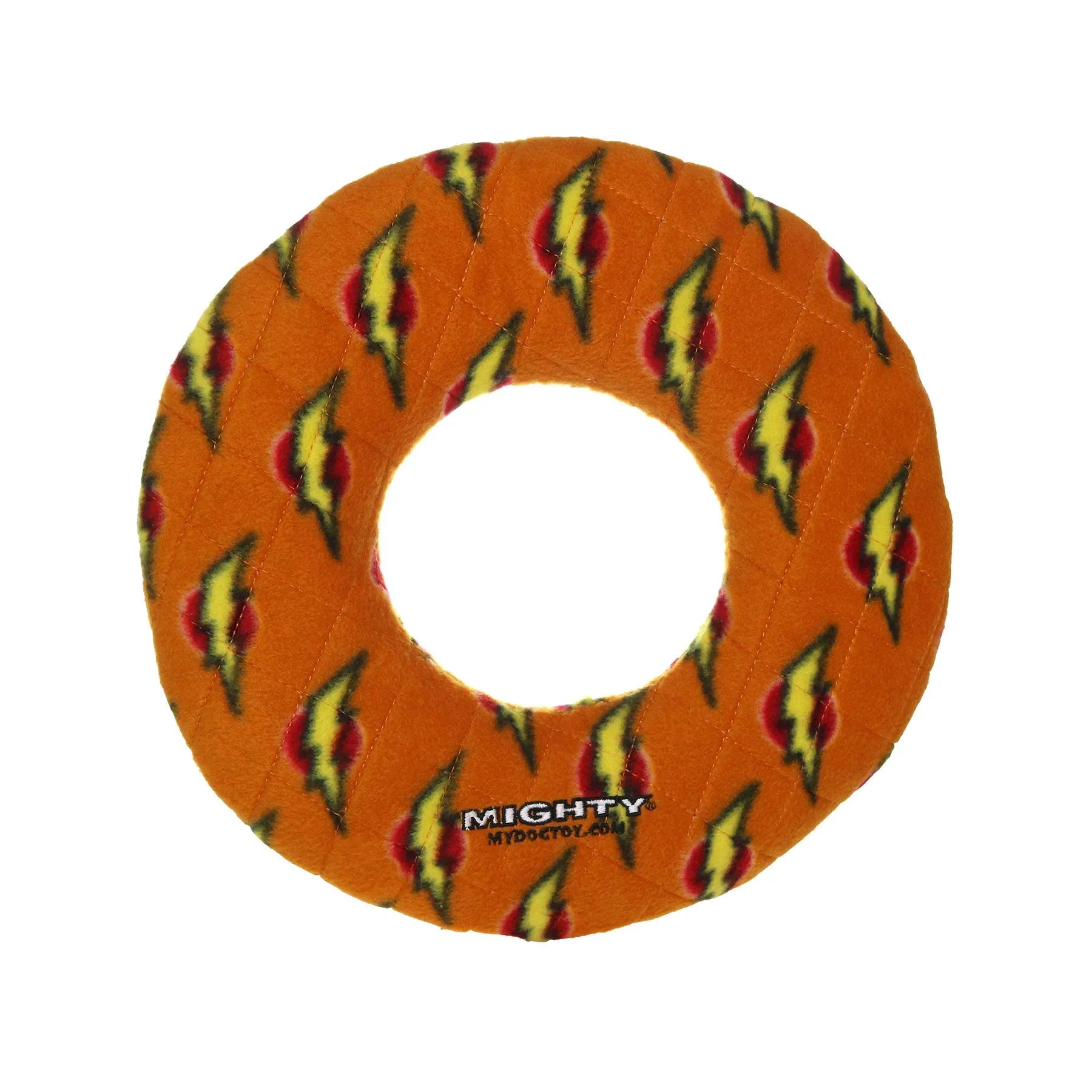 Tuffy Dog Toys - VIP Products - Mighty Ring - Orange, Durable, Squeaky Dog Toy, No Stuffing