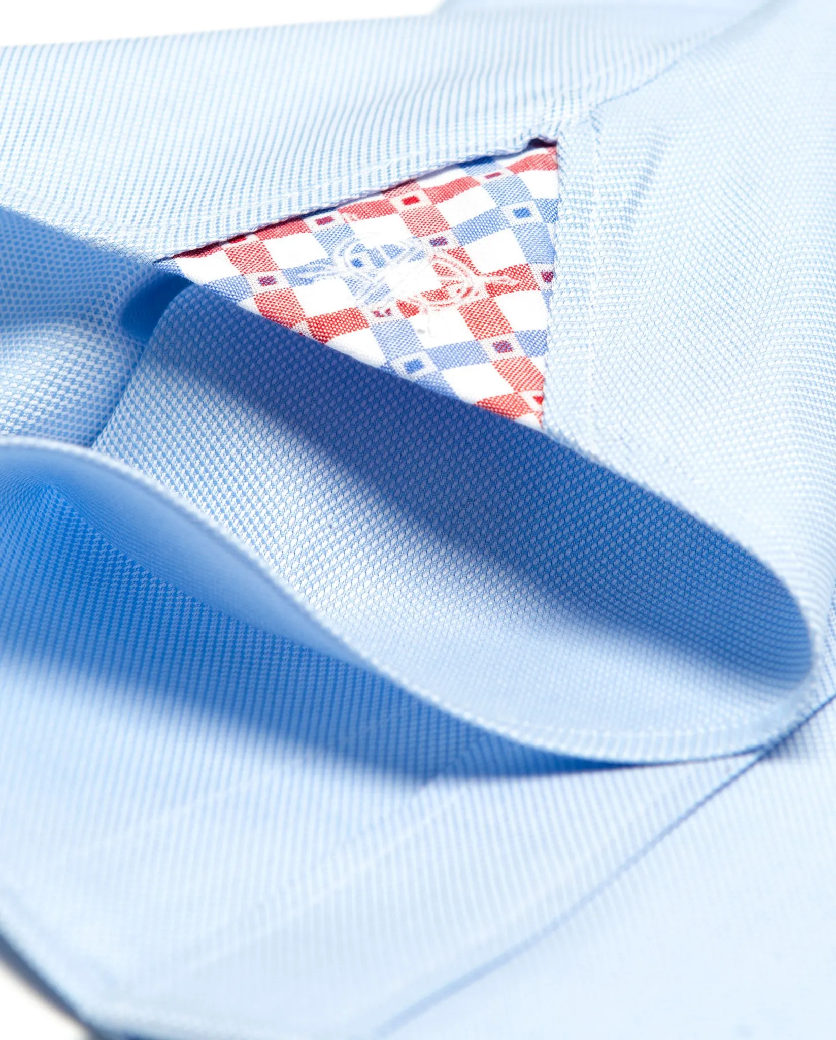 Tunic - Blue Oxford with Red/Blue Contrast Check